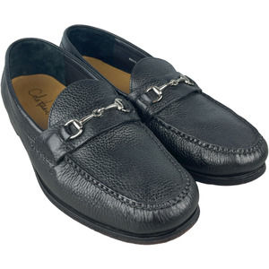 Cole Haan C08096 Pinch Bit Pebbled Leather Loafer Slip On Dress Shoe Black 13 M